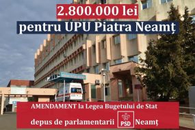 Investim în sănătatea nemțenilor-Modernizarea secției UPU a Spitalului Județean